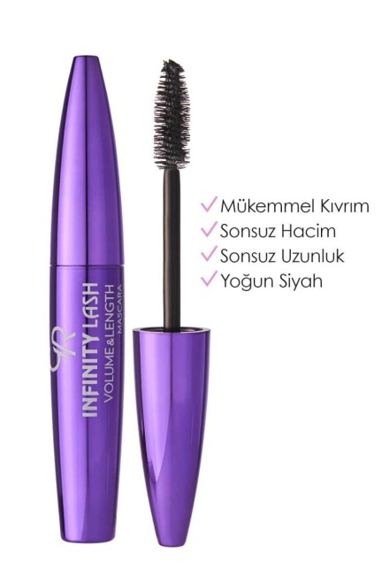 Golden Rose infinity Lash - Siyah Kıvrım Veren Maskara - 1