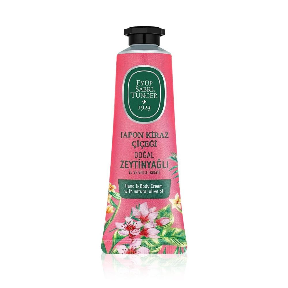 Eyüp Sabri Tuncer Japon Cherry Blossom Natural Olive Oil Hand and Body Cream 50 ml - 1