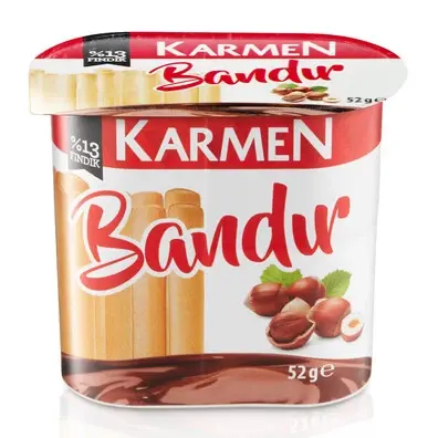 Karmen Bandır Fındık Kreması & Grissini 52 gr- 12 adet - 1