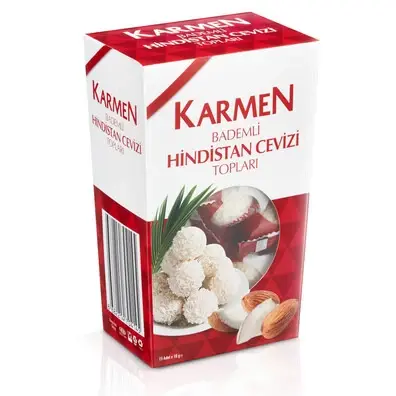 Karmen Hindistan Cevizi Topları Bademli 150 gr- 4 adet - 1