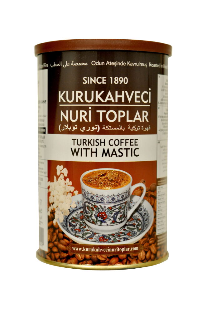  KURUKAHVECİ NURİ TOPLAR DAMLASAKIZLI TÜRK KAHVESİ 250 GR X 12 ADET - 1