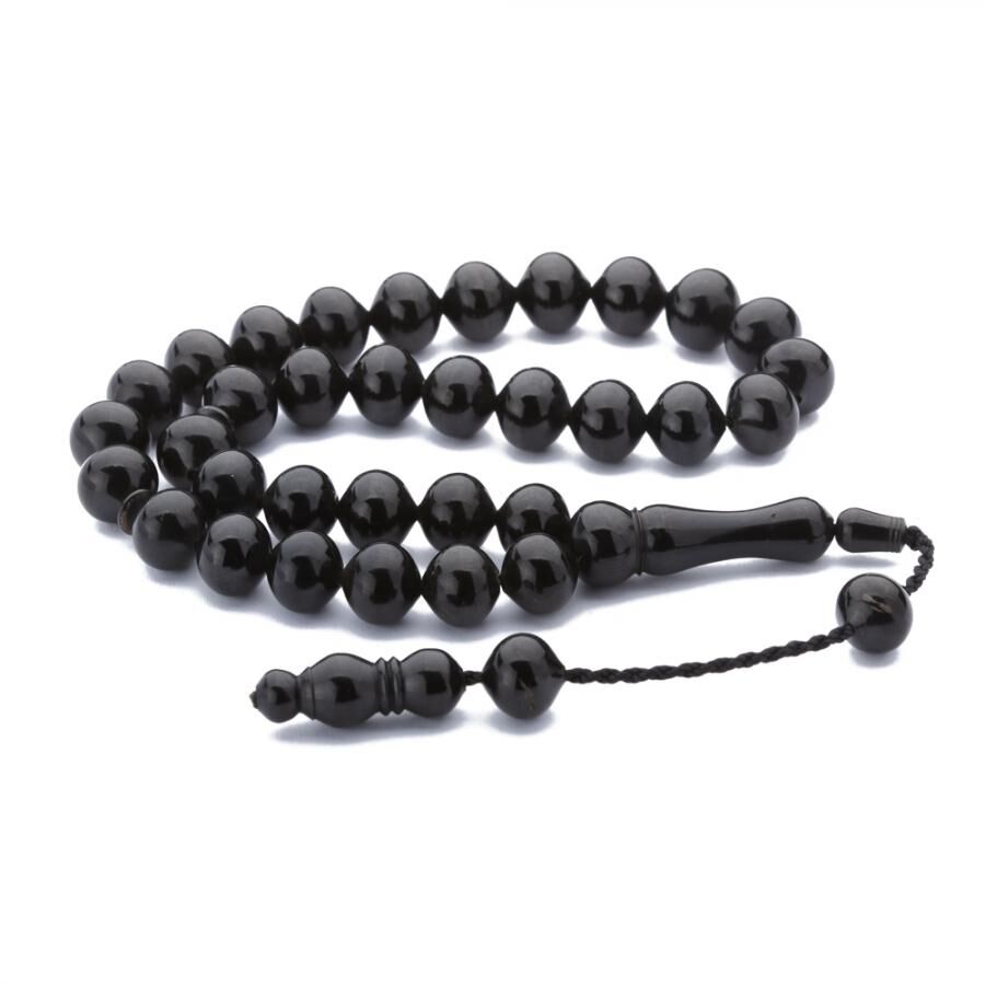 Lignite Stone black rosary - 1