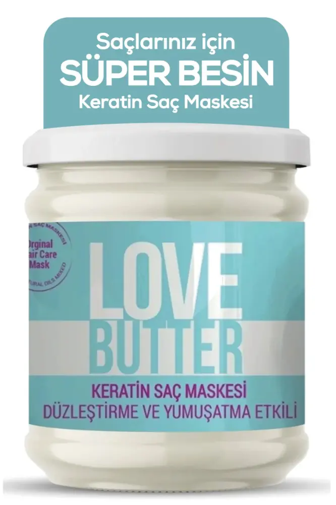 Love Butter Düzleştirme ve Yumuşatma Etkili Keratin Saç Bakım Maskesi 190ML - 1