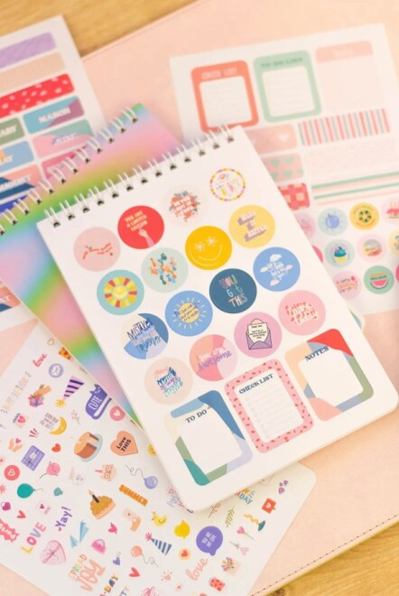 Matt Notebook Sticker Book 828 Adet Renkli Etiket Defteri - 2