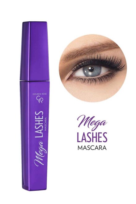 Golden Rose Mega Lashes Mascara - Siyah Hacim Veren Maskara - 1