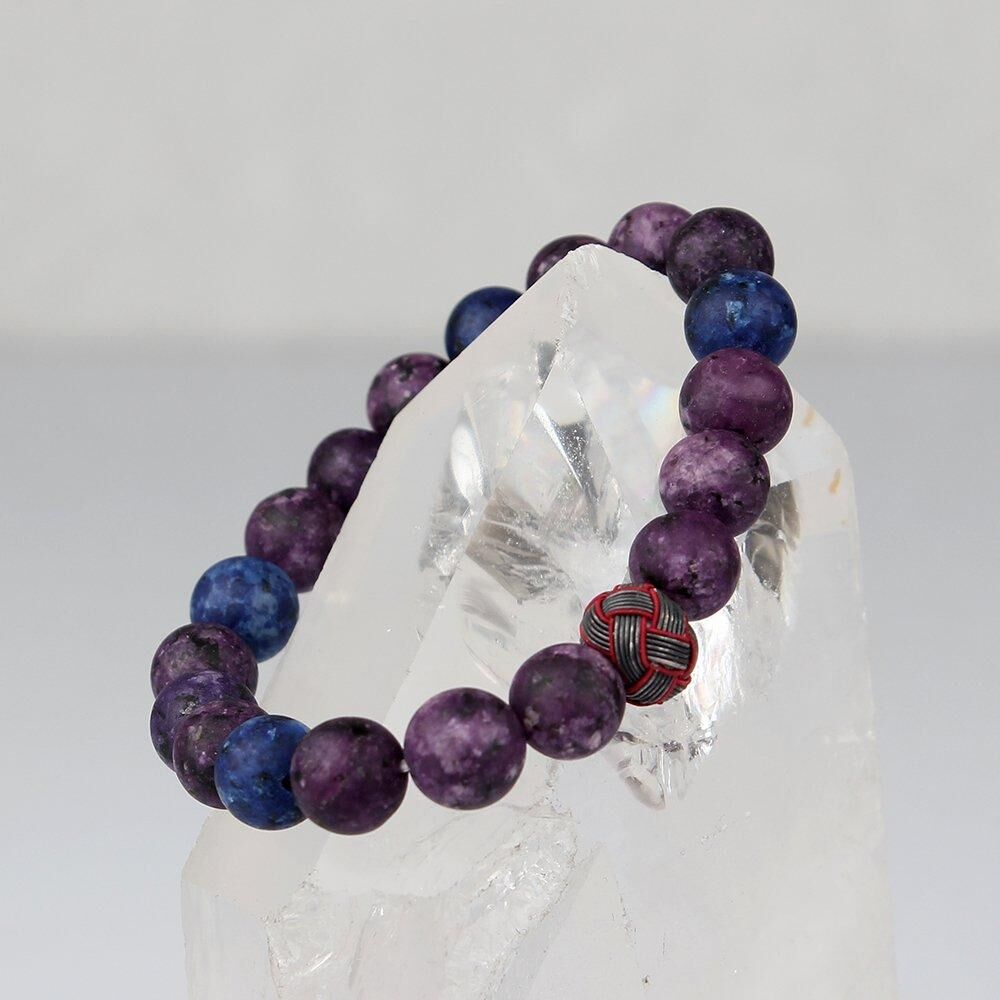 Men's Bracelet with Amethyst Stone - 2