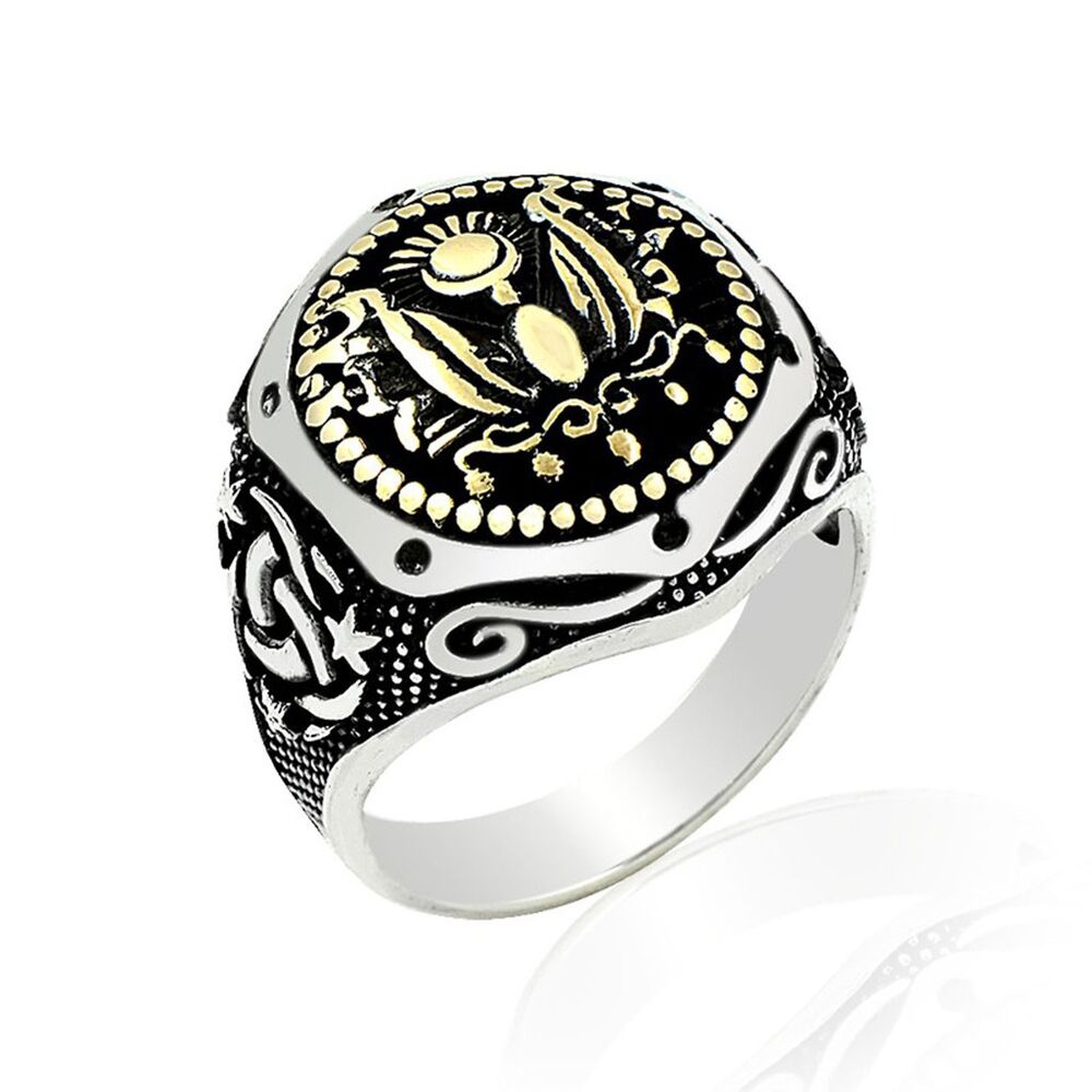 Mens silver ring decoration of the Ottoman Empire - 1