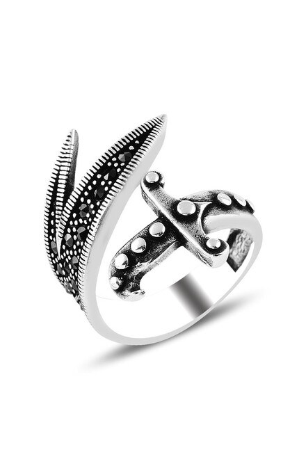 Men's silver ring Saif Zulfiqar design - 2