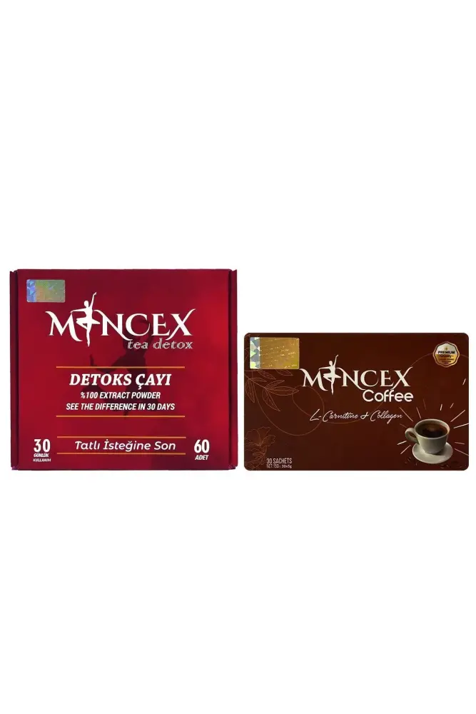 Mincex Detoks Çayı + Kahve ( 60 Detoks Şasesi + 30 Kahve Şasesi ) - 1