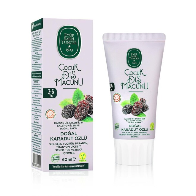 Natural Black Mulberry Extract Children's Toothpaste 60 ml - 1