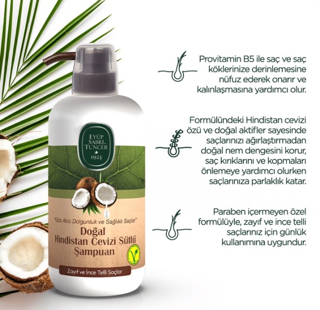 Natural Coconut Milk Shampoo 600 ml - 4