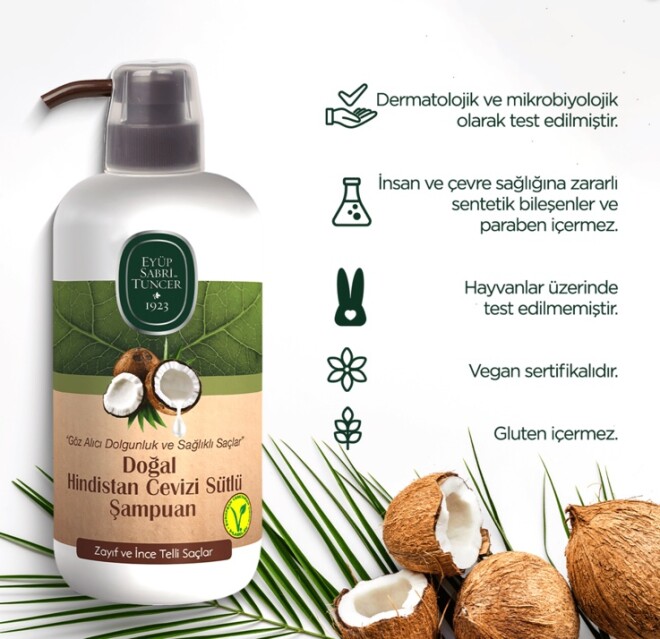 Natural Coconut Milk Shampoo 600 ml - 5