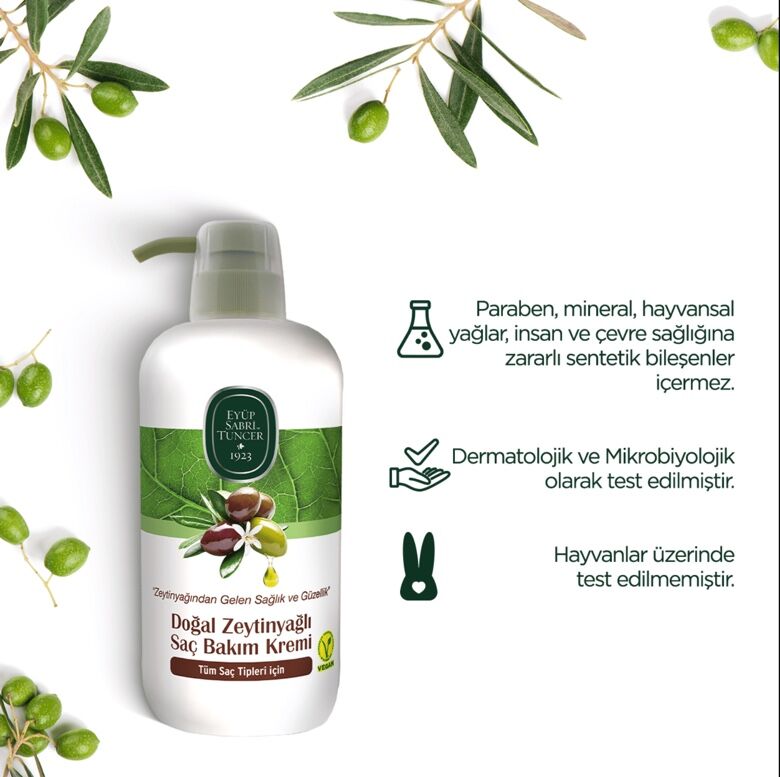 Natural Olive Oil Conditioner 600 ml - 4