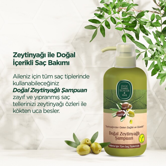 Natural Olive Oil Shampoo 600 ml - 2