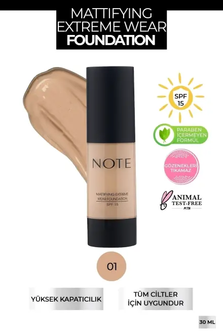 Note Foundation for Oily Skin SPF 15 - 1