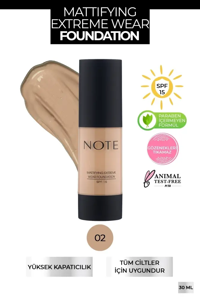 Note Foundation for Oily Skin SPF 15 - 2