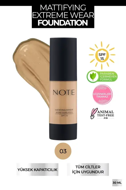 Note Foundation for Oily Skin SPF 15 - 3