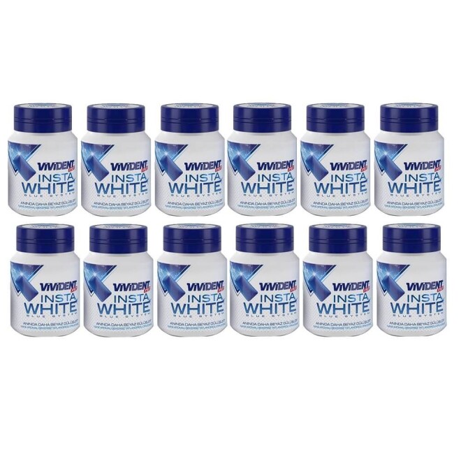 nsta White Mint Flavored Chewing Gum 63gr- 12 Pcs - 1