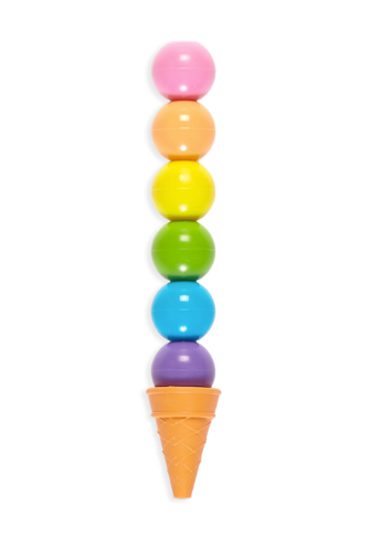 Ooly Rainbow Scoops 6 Colored Erasable Crayons - 1