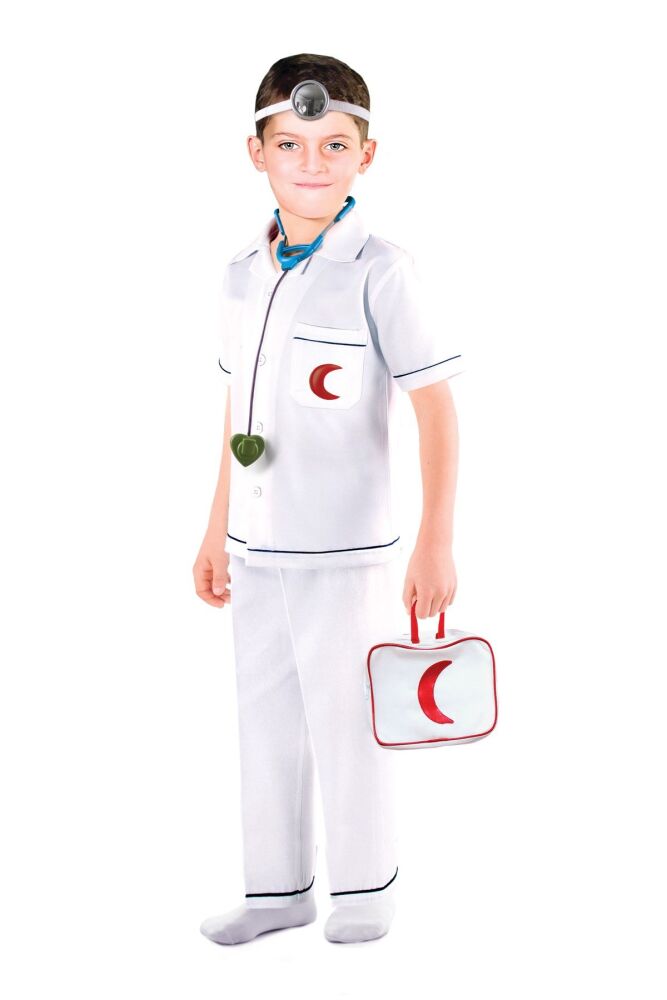 OulabiMir Doctor Boy Costume Children's Outfit - 1