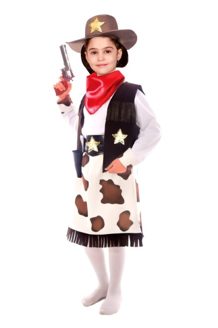 OulabiMir Girl Cowboy Costume Kids Outfit - 1