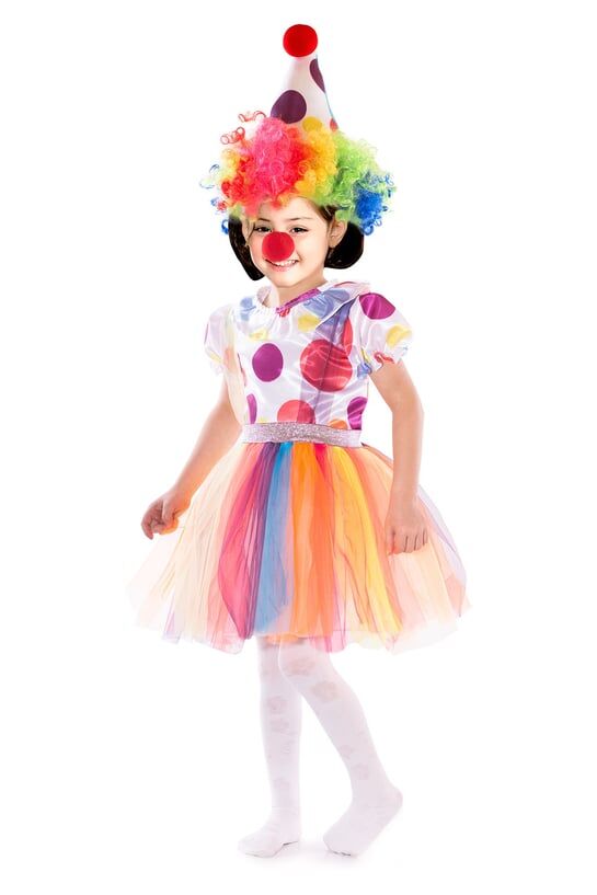 OulabiMir Girls Clown Costume Kids Girls Outfit - 1