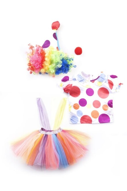 OulabiMir Girls Clown Costume Kids Girls Outfit - 2