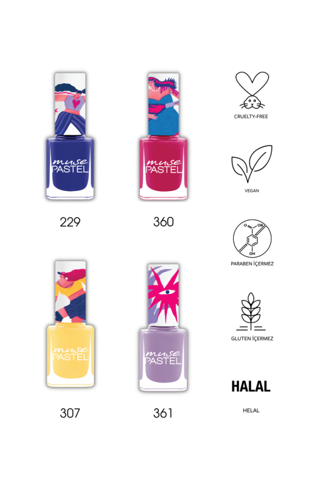 Pastel nail polish set - 2