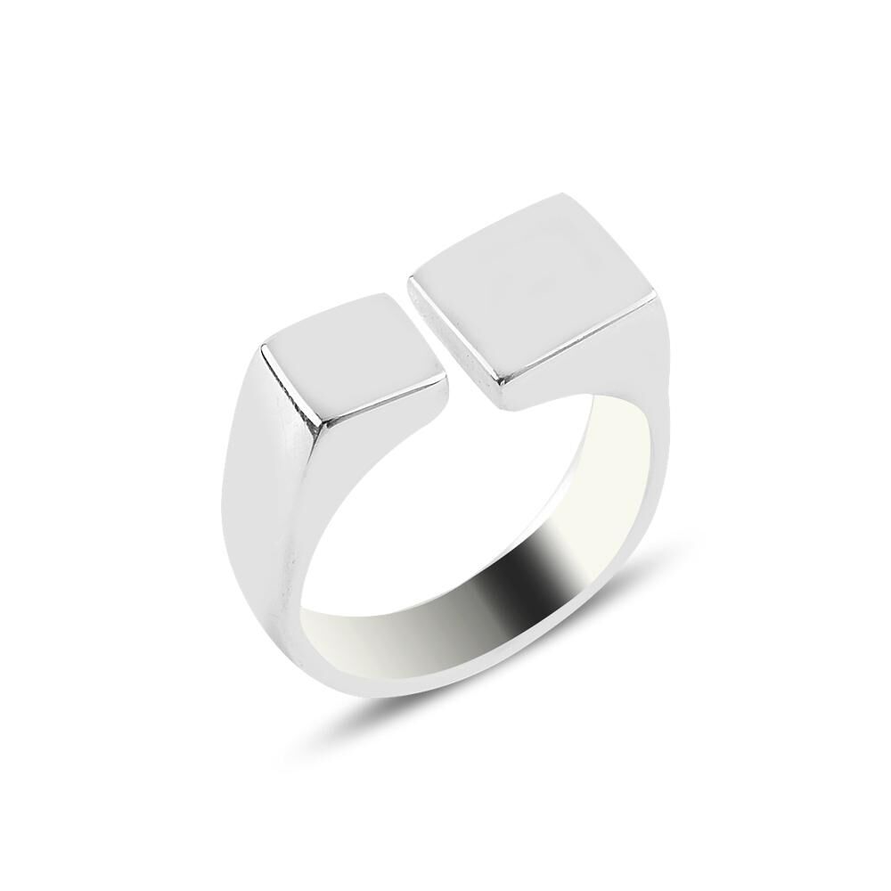 Personalized design mens silver ring - 1