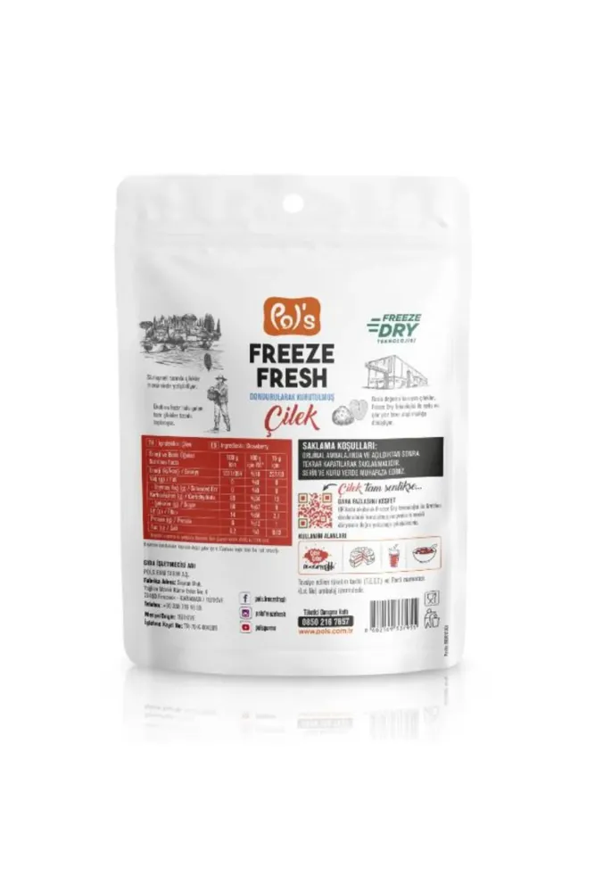 Pol's Freeze Fresh Berry Mix 16 G, Fruit Mix 20 G, Çilek 15 G - 6