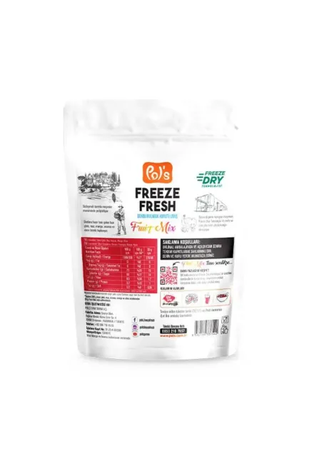 Pol's Freeze Fresh Berry Mix 16 G, Fruit Mix 20 G, Çilek 15 G - 7