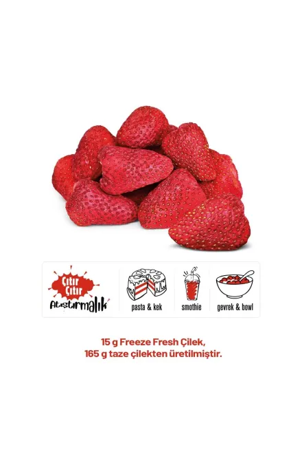 Pol's Freeze Fresh Berry Mix 16 G, Fruit Mix 20 G, Çilek 15 G - 4