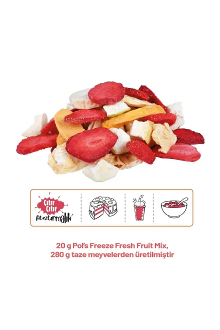 Pol's Freeze Fresh Fruit Mix 20 G X 15 Adet - 3