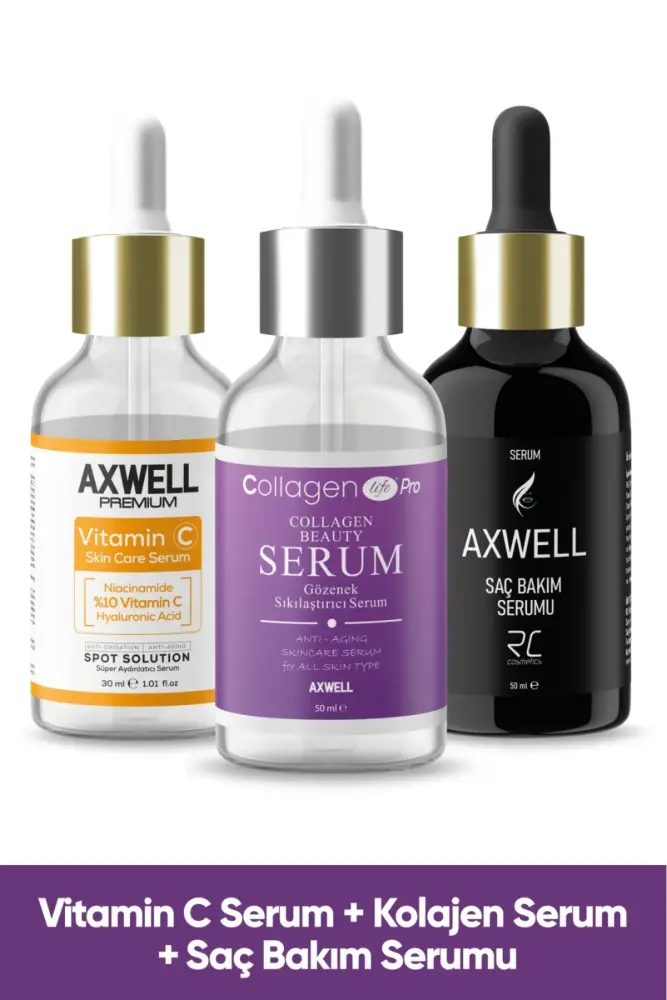 PREMIUM Üçlü Serum Paketi (SAÇ VE CİLT İÇİN) - 1