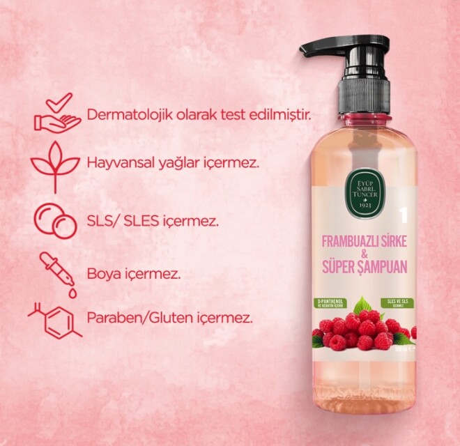 Raspberry vinegar shampoo 500 ml - 4