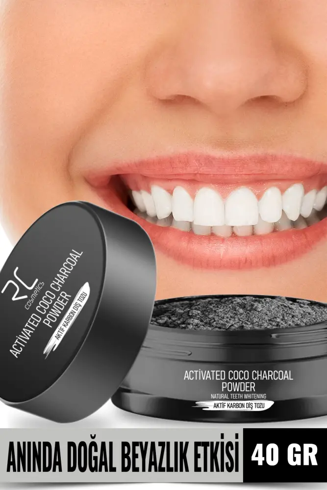 RC Cosmetics Activated Carbon Teeth Cleaning Powder 40g - 1