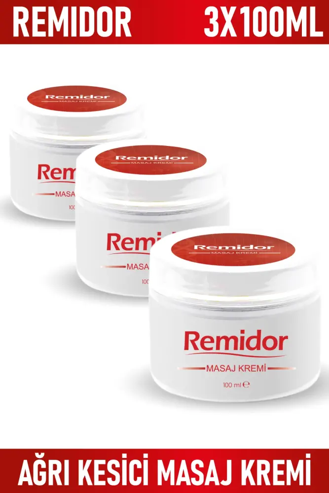 Remidor Ağrı Kesici Masaj Kremi 100ml 3 Adet - 1