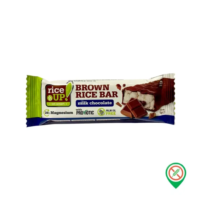 Rice Up Milk Chocolate-Coated Puffed Rice Bar - Gluten-Free - 10 Pieces - 1