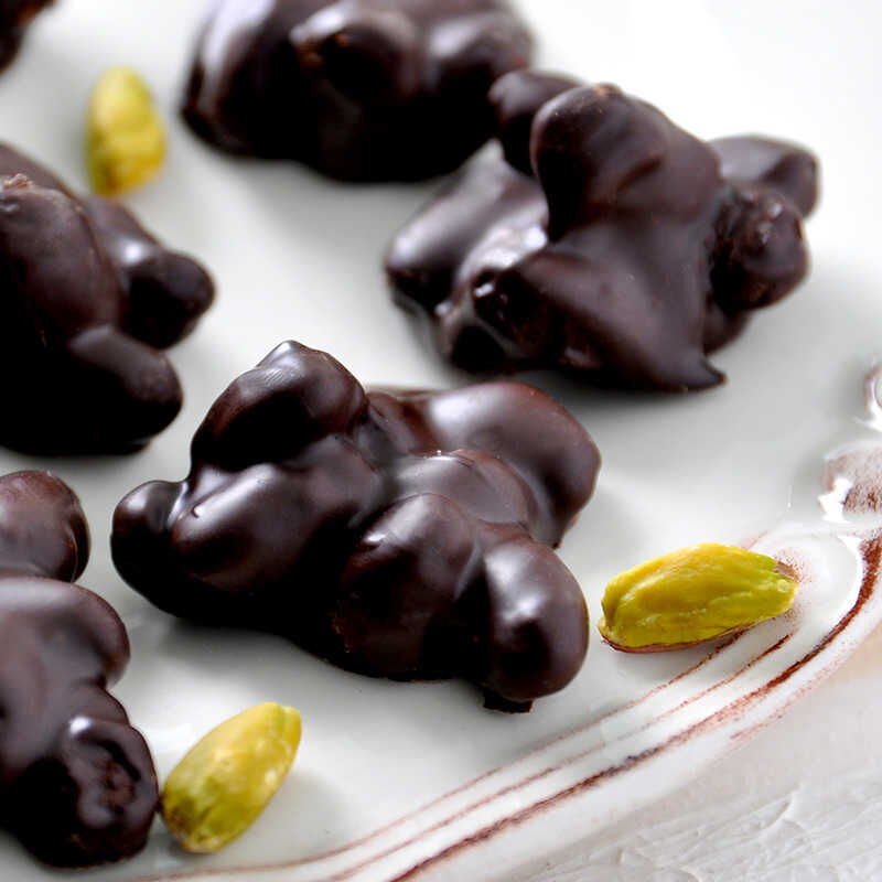 Rocher dark chocolate with premium pistachios 300 grams from Haci Sarif - 2