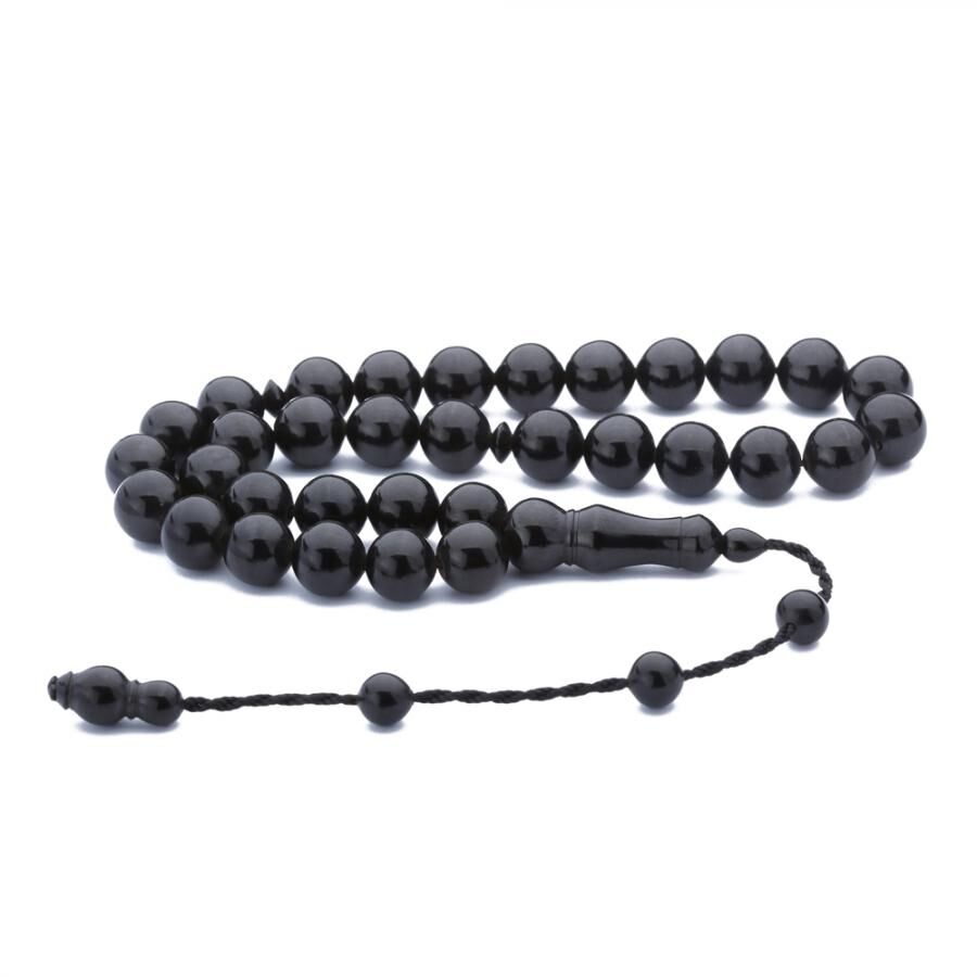 Rosary made of Erzurum Lignite stone marble in shape - 2