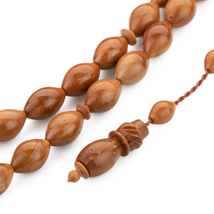 Rosary made of Kuka with brown colored beads - 2