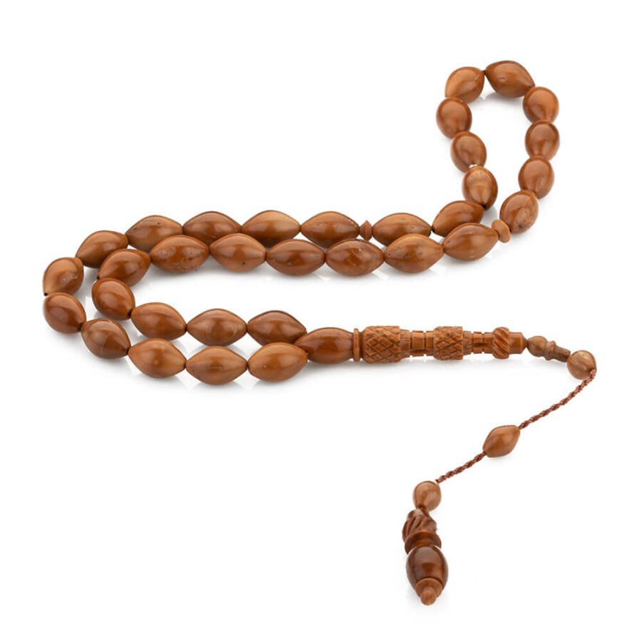 Rosary made of Kuka with brown colored beads - 1