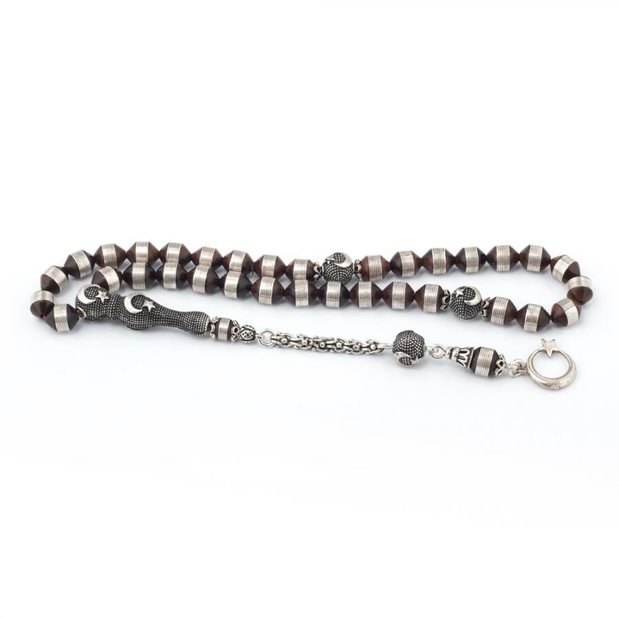 Rosary made of Kuka with moon star decorated tassel - 1