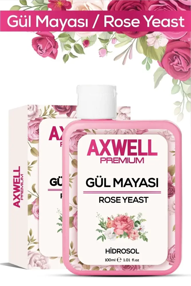 Axwell Rose Yeast Water Brightening and Pore Tightening Toner 100 ml - 1