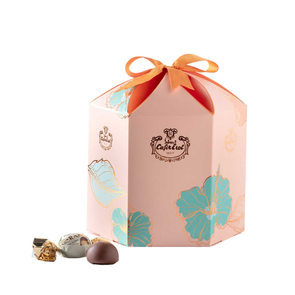 şekerci cafer Orange Flower Box Chocolate Caramel 500 Gr - 1