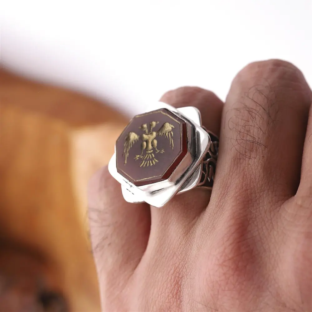 Seljuk State Ring, All Master Workmanship, 925 Sterling Silver - 2