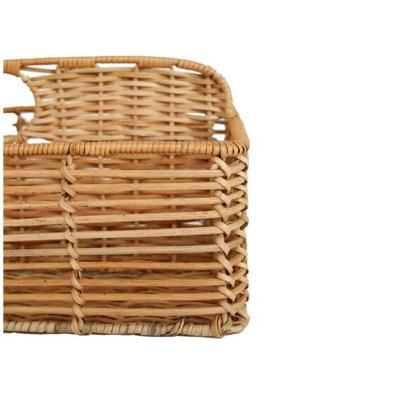 SEPET,RATTAN,DİKDÖRTGEN,2 BÖLMELİ , KAŞIKLIK, 37*22CM. - 3