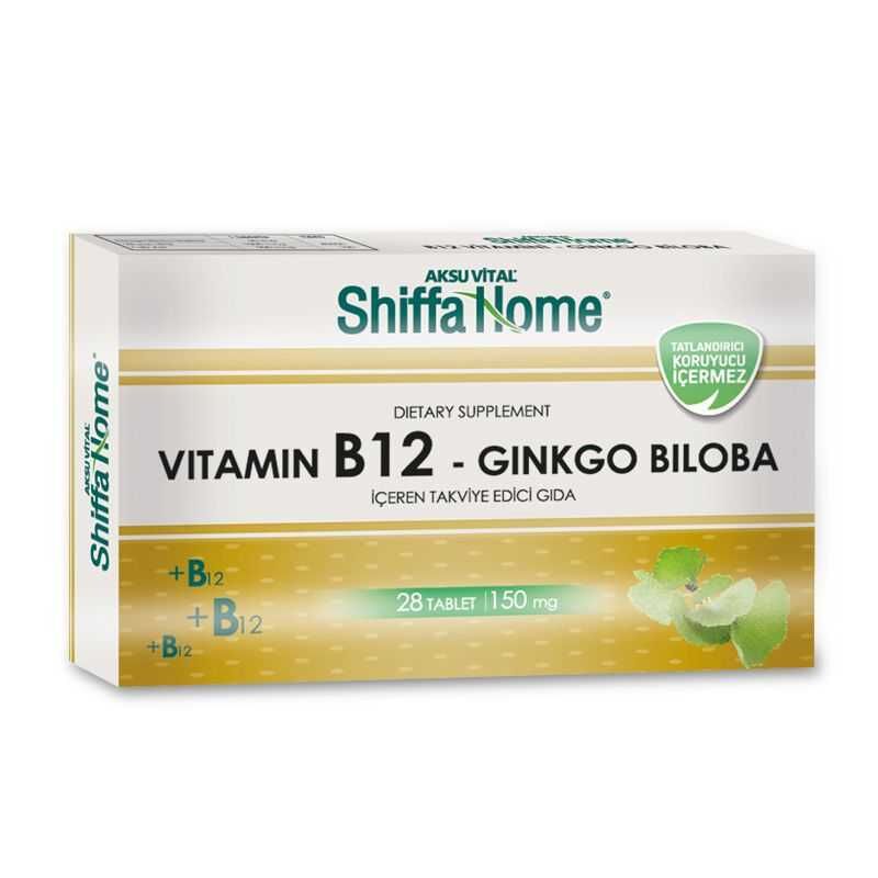 Shiffa Home Ginkgo biloba tablets with vitamin B12 to improve memory - 1