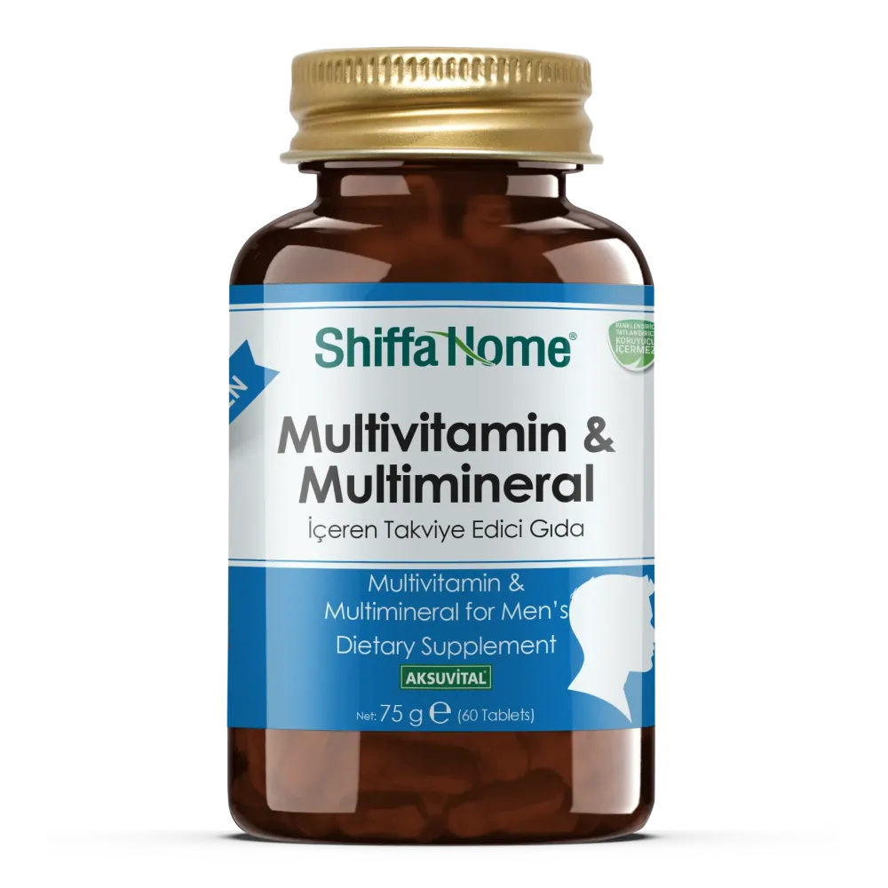 Shiffa Home MULTİVİTAMİN & MULTİMİNERAL - ERKEK - 1260 mg x 60 TABLET - 1