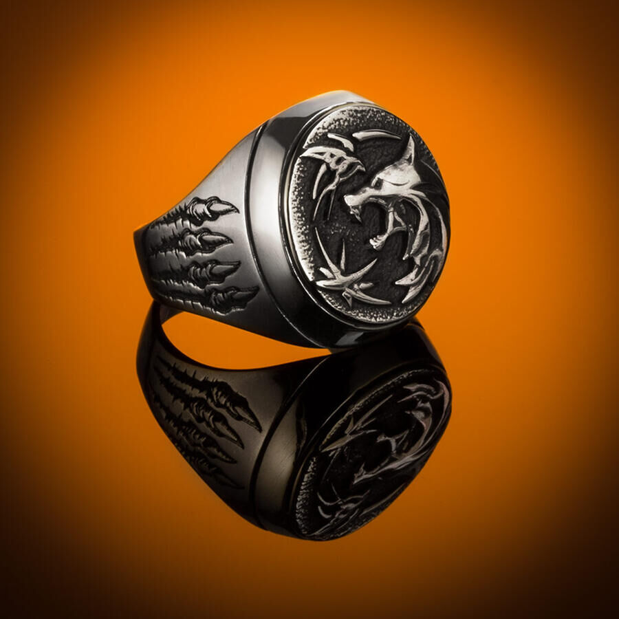 Silver Men's Witcher Ring - 3